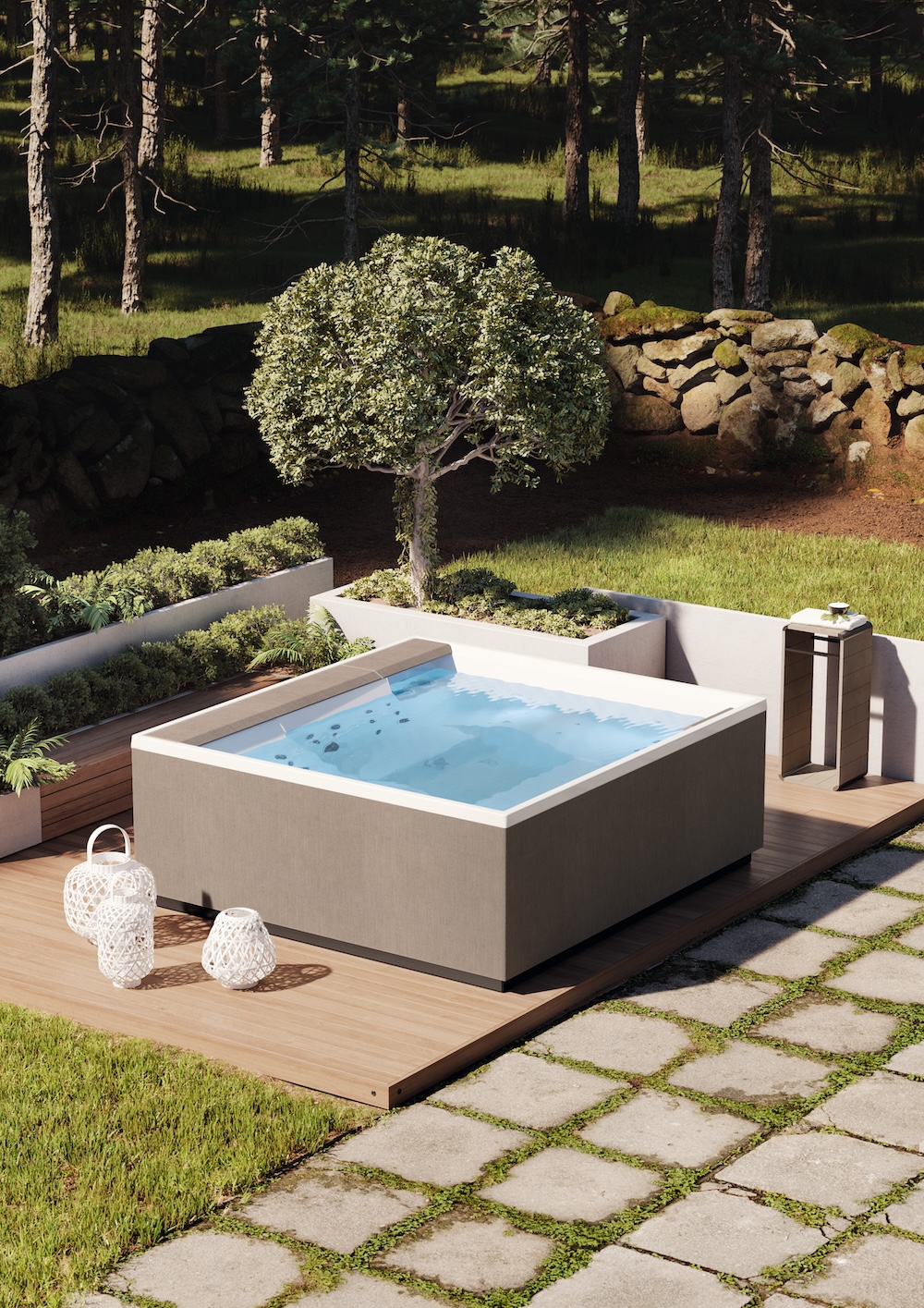 FotoWaarom een outdoor spa juist in de winter zo prettig is